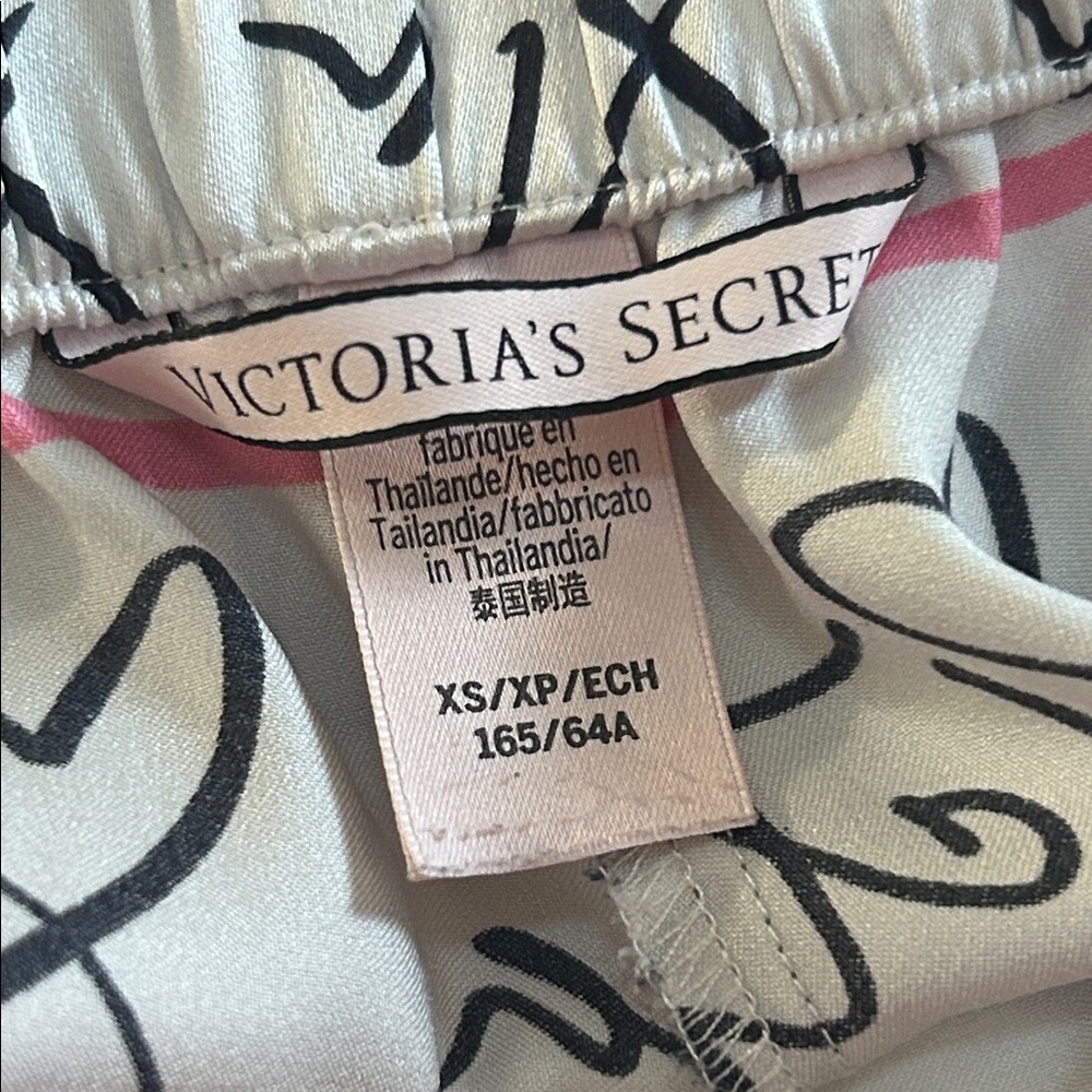 XS Victoria’s Secret logo silky pajama pants - Picture 2 of 5